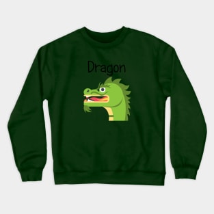 Fiery Green Dragon Crewneck Sweatshirt